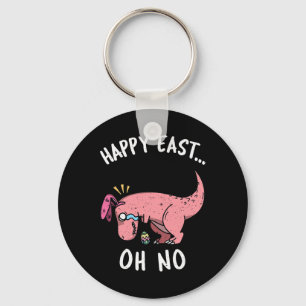 Chaveiro Páscoa engraçada feliz... Oh não Trex dinossauro r