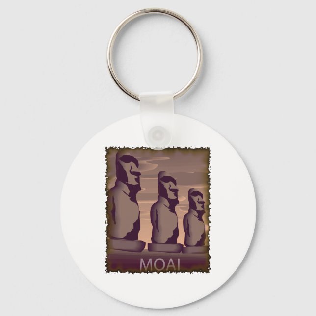 Chaveiro Páscoa Island Moai (Frente)