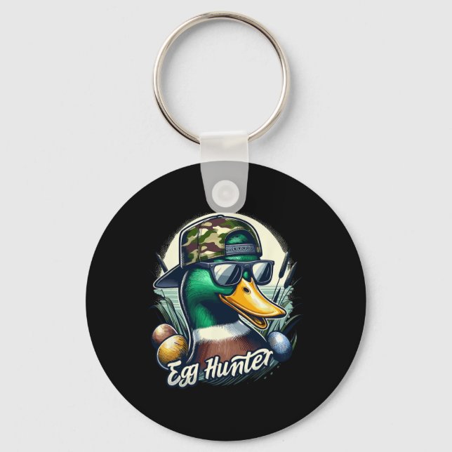 Chaveiro Páscoa Mallard Duck A Caça Está Na Páscoa Camo Duc (Frente)