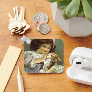 Chaveiro Páscoa Vintage, Ovos de Coelho Coelho Coelhado de