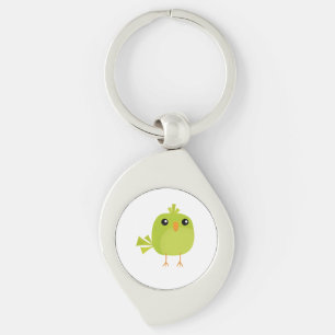 Chaveiro Passarinho Verde Fofo Desenho Animado