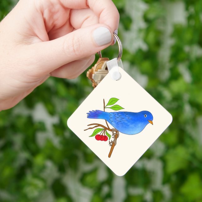 Chaveiro Pássaro azul (Mão)