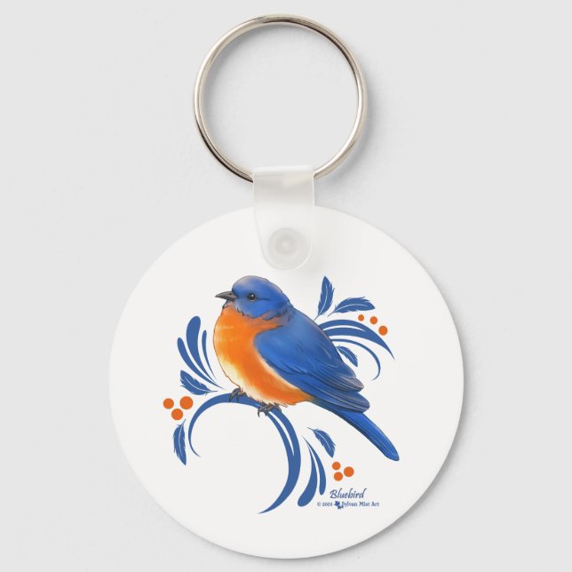 Chaveiro Pássaro Azul (Frente)
