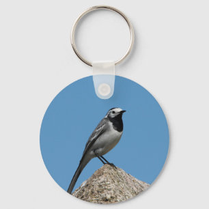 Chaveiro Pássaro branco do Wagtail