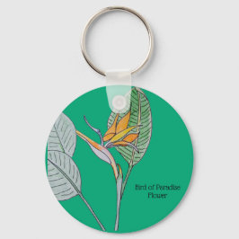 Chaveiro Pássaro da Flor do Paraíso