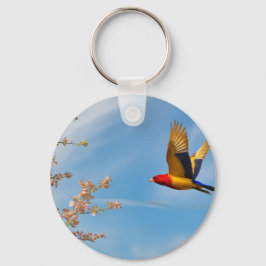 Chaveiro Pássaro das cores no colo da natureza