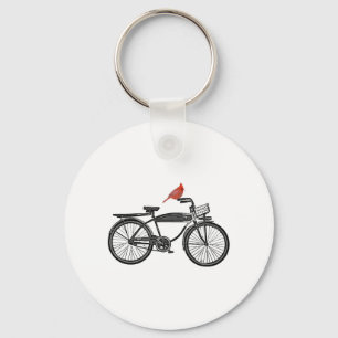 Chaveiro Pássaro em uma bicicleta