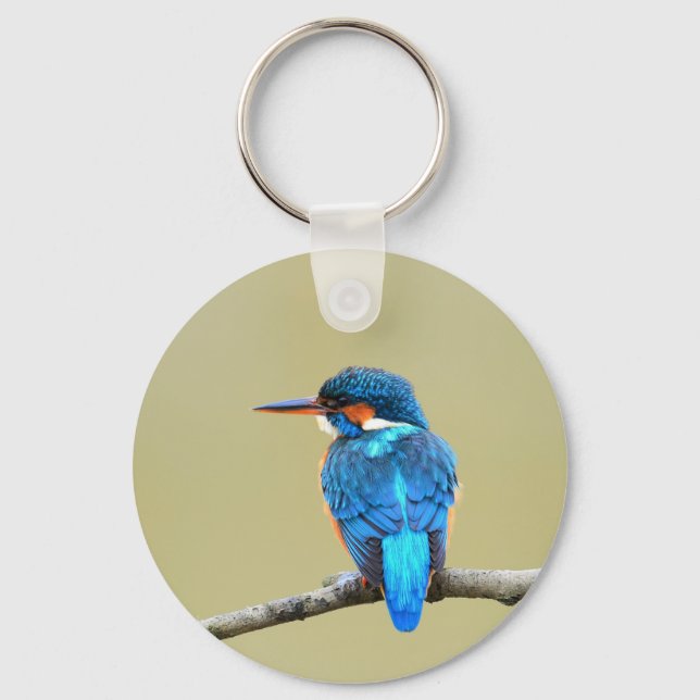 Chaveiro Pássaro Kingfisher Azul (Frente)