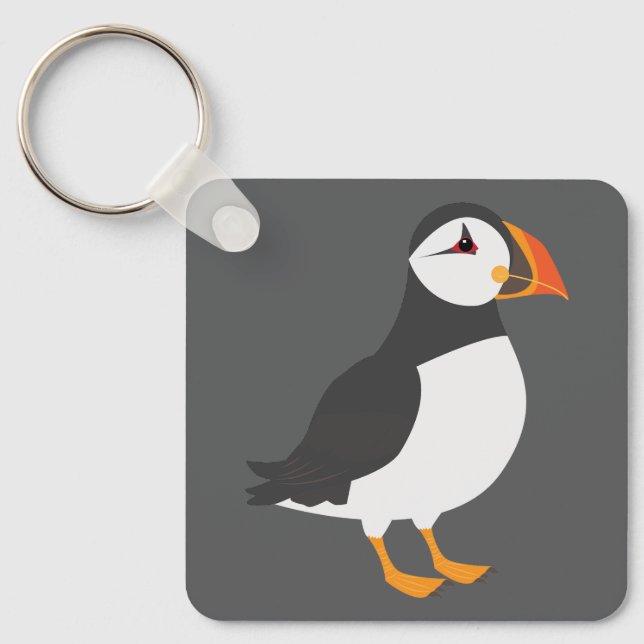 Chaveiro Pássaro Puffin (Frente)