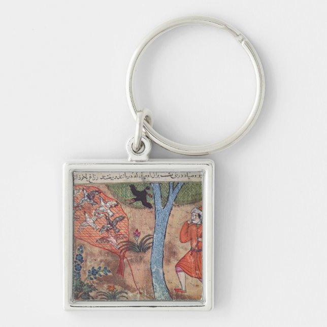 Chaveiro Pássaros da caça, 'do livro de Kalila e (Frente)