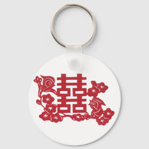 Chaveiro Pássaros dobro da felicidade