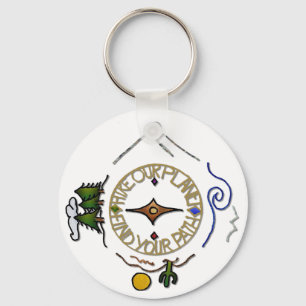 Chaveiro Passe o nosso planeta Hiker na capa da alma