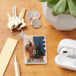 Chaveiro Passeio vintage de Paul Revere em Boston, Massachu
