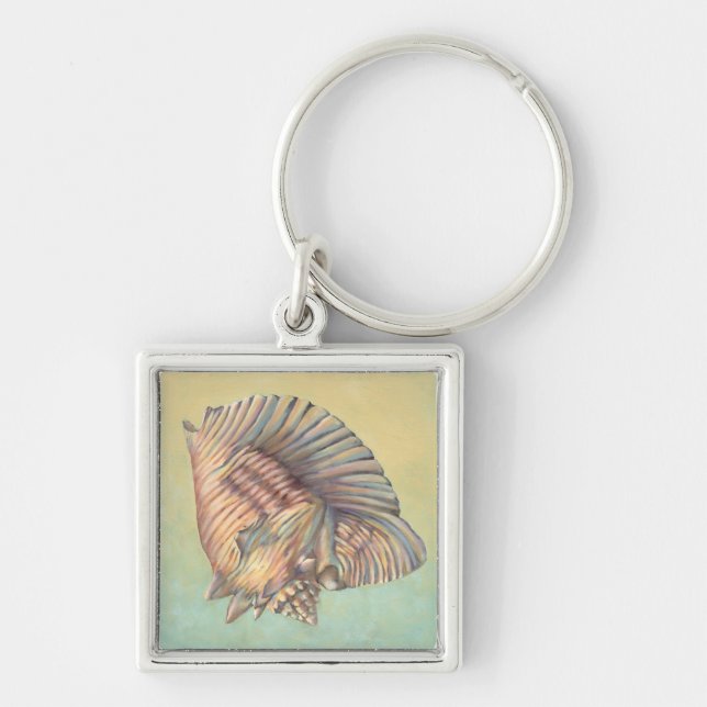 Chaveiro Pastel Grande Shell de Conch (Frente)