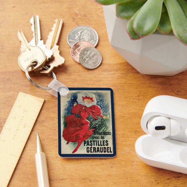 Chaveiro Pastilhas Antigas Geraudel Art Nouveau (Mesa)