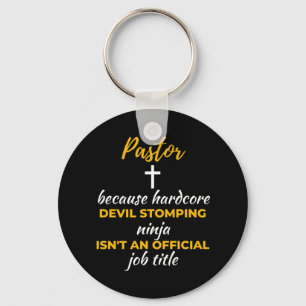 Chaveiro Pastor Porque o Demônio Duplo Ninja