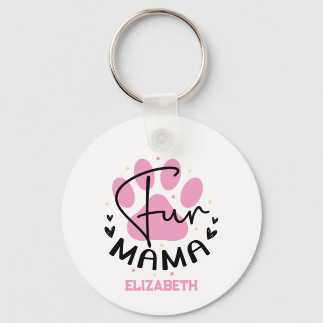 Chaveiro Patas de Mãe Divertidas Personalizadas - Dia das M (Frente)