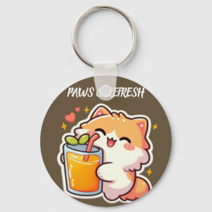 Chaveiro Patas Personalizadas e Design de Gato Fofo Atualiz
