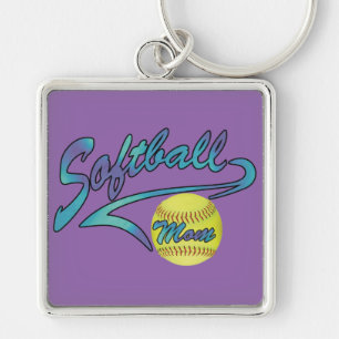 Chaveiro Patilha de Softball Mãe, Cauda Atlética