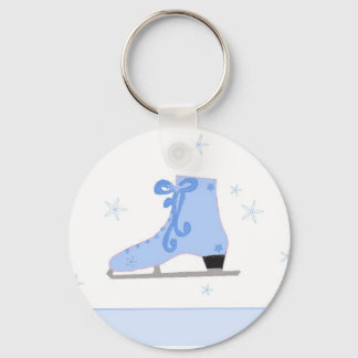 Chaveiro Patins de Gelo Azuis Fofos