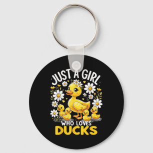 Chaveiro Pato Bonito Amo Apenas Uma Menina Que Ama Patos