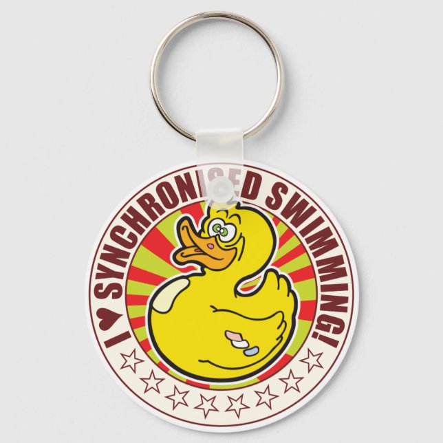 Chaveiro Pato de Amor Sincronizado (Frente)