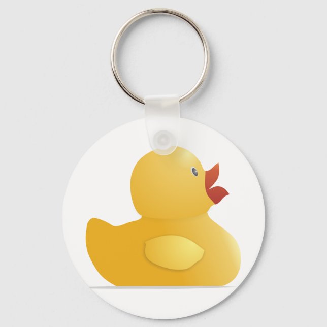 Chaveiro Pato de Borracha Amarelo (Frente)