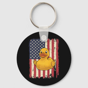Chaveiro Pato de Borracha - Dia da Independência Bandeira d