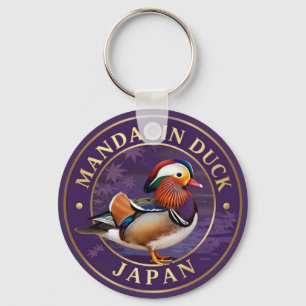 Chaveiro 🦆 Pato-mandarim Vida Selvagem Japonesa