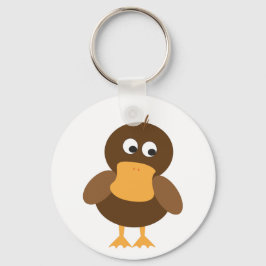 Chaveiro Pato marrom fofo