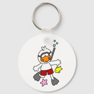 Chaveiro Pato Snorkeling em Praia