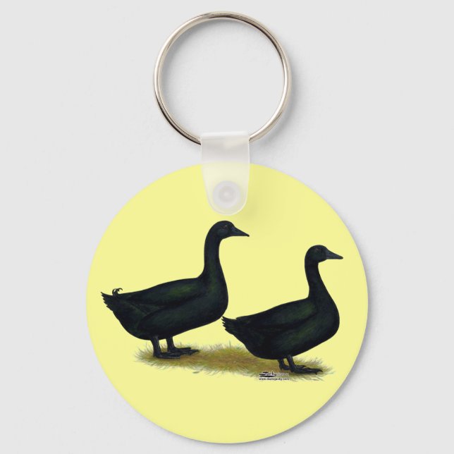 Chaveiro Patos: Black Cayugas (Frente)
