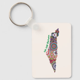 Chaveiro Patrimônio no Mapa da Palestina