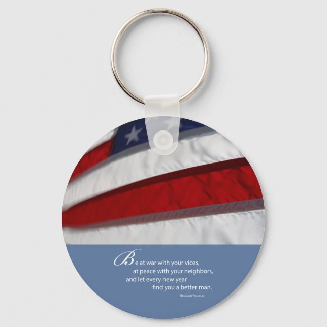 Chaveiro Pátrio, Bandeira Americana (Frente)