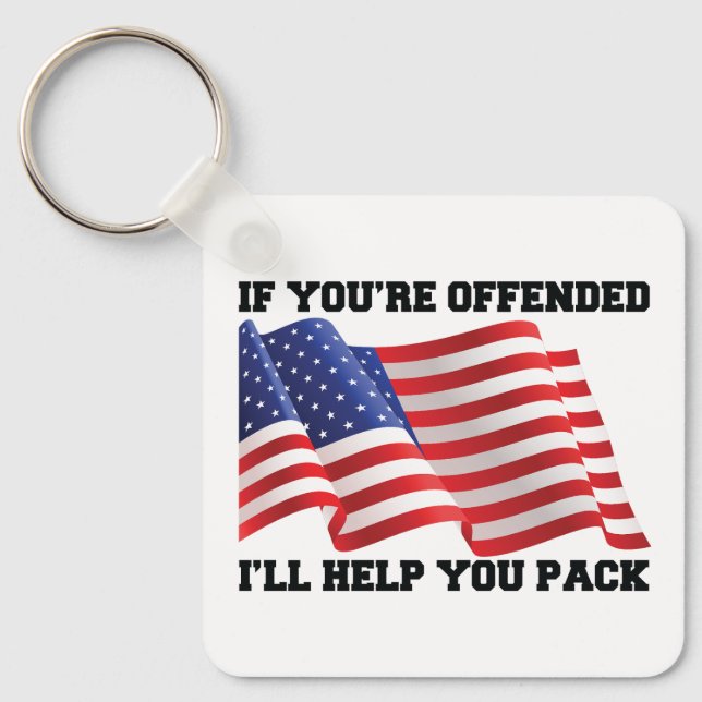 Chaveiro Patriota Americano (Frente)
