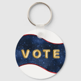 Chaveiro Patriotic Blue Wave Vote