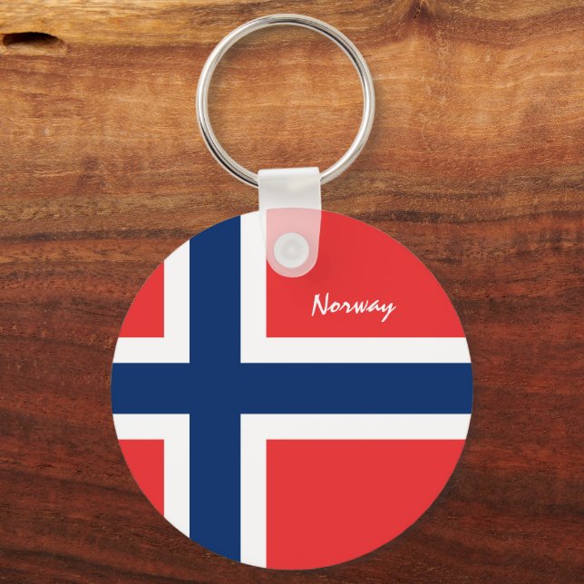 Chaveiro Patriótica Norway Chaveiro, Bandeira Norueguesa (Frente)