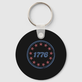 Chaveiro Patriótico 1776 América Retrô 4 de Julho Independe
