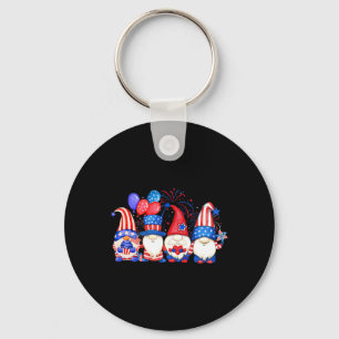 Chaveiro Patriótico Americano Gnomos Usa Independência Dia