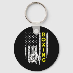 Chaveiro Patriótico Boxing American Flag 4 De Julho