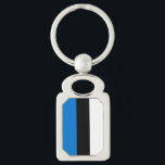 Chaveiro Patriótico com Bandeira da Estônia<br><div class="desc">Carregar pedaço da Estônia com você aonde quer que você vá com este chaveiro patriótico com a bandeira ousada e bela da Estônia. Concebido para apresentar as icônicas faixas horizontais de azul, preto e branco, este chaveiro é um na moda para tributo ao patrimônio e orgulho da Estônia. Compacto mas...</div>