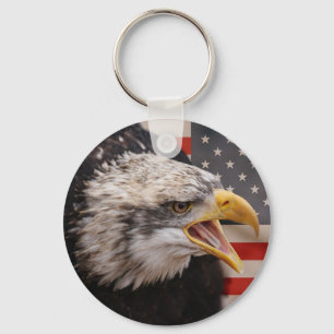 Chaveiro patriótico da imagem de Eagle