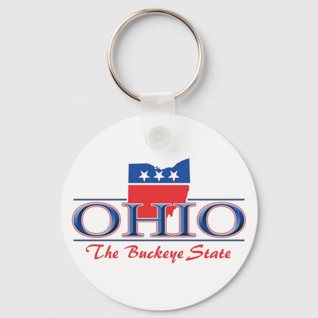 Chaveiro Patriótico de Ohio (Frente)