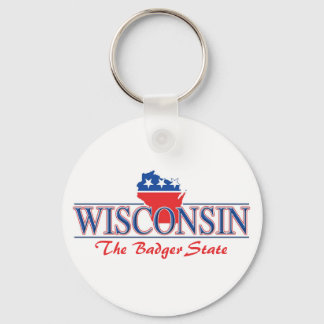 Chaveiro Patriótico de Wisconsin