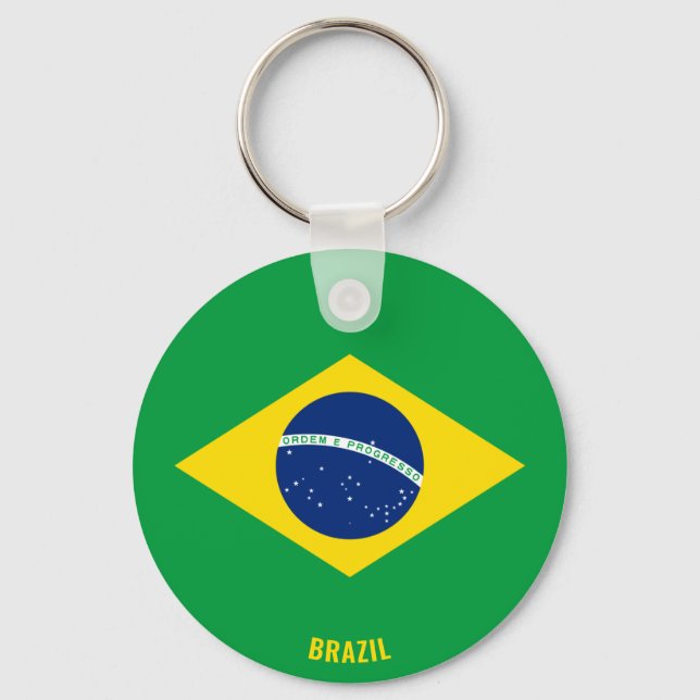 Chaveiro Patriótico encantador da Guiné-Brasil (Frente)