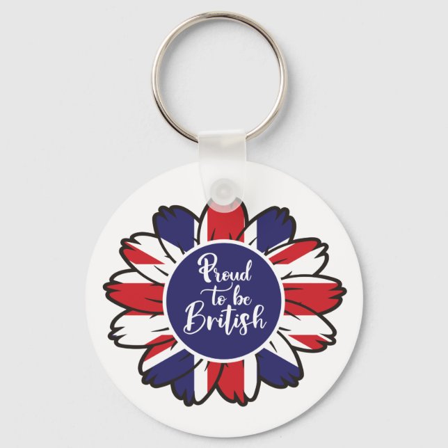 Chaveiro Patriótico Orgulho de Ser Britânico (Frente)