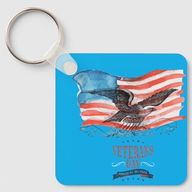 Chaveiro Patriots remembered azure (Frente)