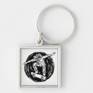 Chaveiro Patrocinador lendário Fazendo skate de Médio-Ar