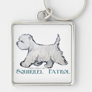 Chaveiro Patrulha do esquilo de Westie