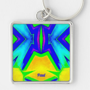 Chaveiro PAUL~ Blue Green e Yellow ~